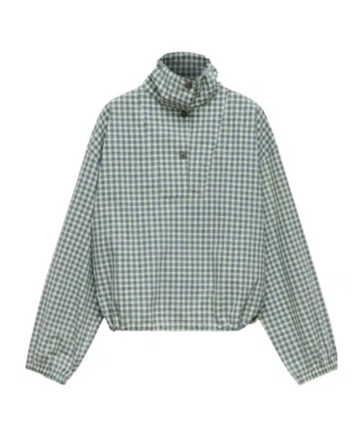 Marni Checked Drawstring Shirt In Multi