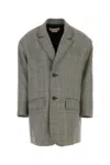 Marni Wool Blazer Oversize Embroidered Checked Design In Checked