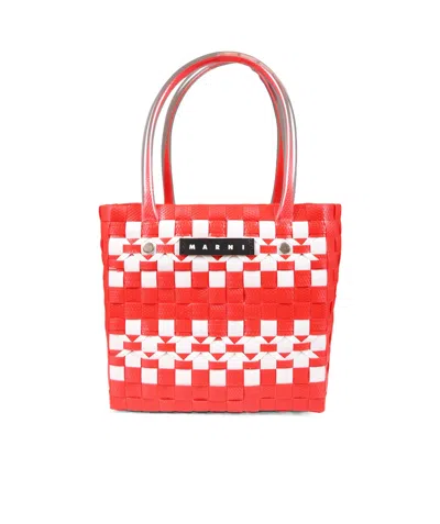 Marni Checked Handbag In Multicolor