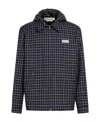 Marni Checked Hooded Jacket In Black