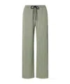 Marni Mini Check Jacquard Straight-leg Pull-on Pants In Green