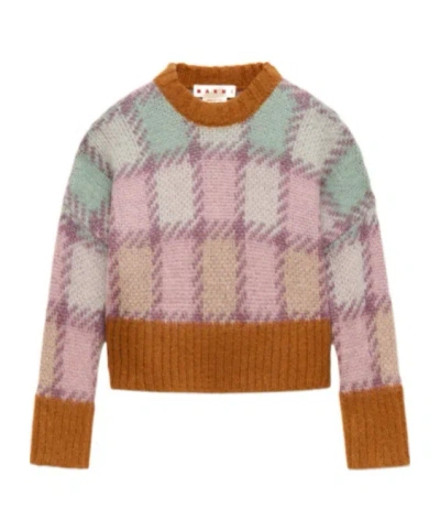 Marni Checked Long-sleeve Sweater In Multi