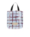 Marni Checked Padded-design Tote Bag In Multicolor