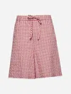 Marni Checked Seersucker Bermuda Shorts