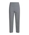 Marni Gingham-patterned Trousers In Gray