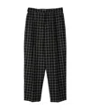 Marni Checked Tapered Trousers In Black