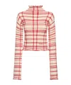 Marni Checked Wool Blend Turtleneck Sweater In Multi