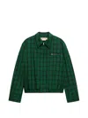 Marni Checked Wool-gabardine Jacket In Multi