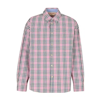 MARNI CHECKED-PATTERN PPOCKET SHIRT