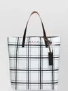 Marni Checkered Tote Bag Dual Handles