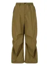 Marni Checkered Trousers In Green