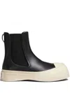 Marni Chelsea Boot Pablo In Black Leather In Black