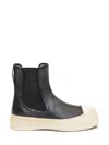 Marni Chelsea Boot Pablo In Black Leather In Black