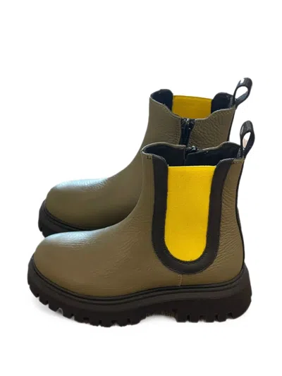 Marni Kids' Chelsea Boots In Green