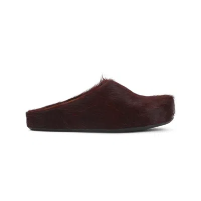 Marni Cherry Slip On Sandals In Red