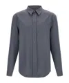 Marni Wool Shirt With Button-down Collar And Pocket In Blue
