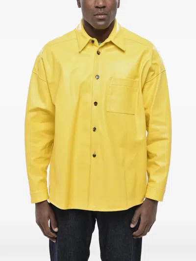 Marni Man Jacket Yellow Size 40 Lambskin