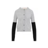 Marni Wool And Cashmere Cardigan In Gray