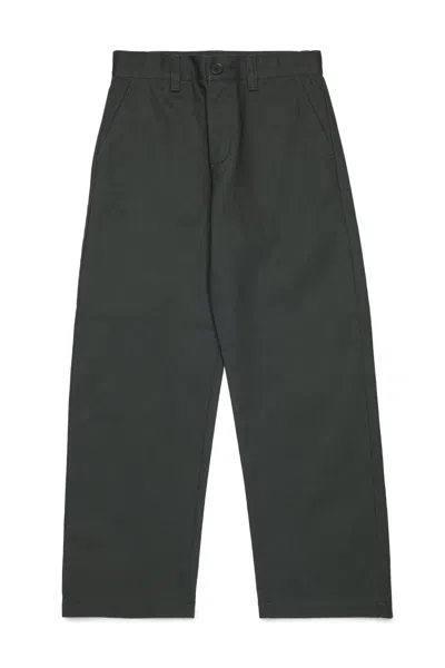 Marni Chino Pants With Logo In Gray