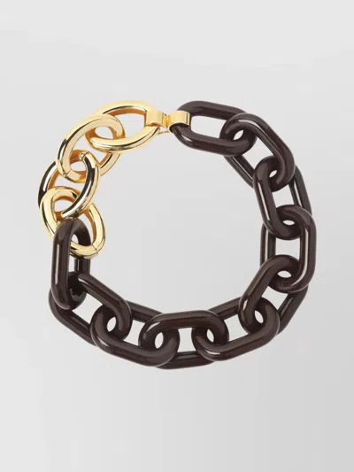 Marni Chunky Chain Necklace Gold Accents
