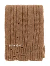 Marni Logo Embroidered Knitted Scarf
