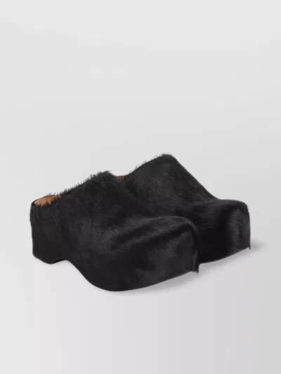 MARNI CHUNKY OUTSOLE CALF HAIR SABOT