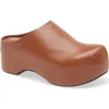 Marni Chunky Platform Clog In Brown