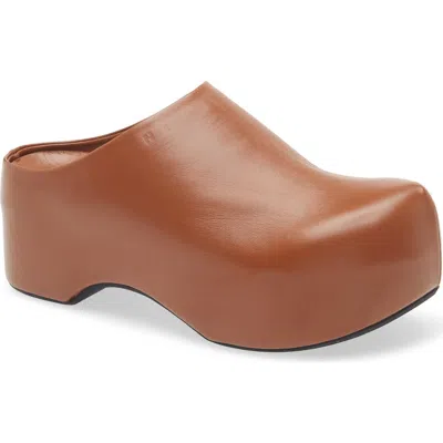 Marni Chunky Platform Clog In Brown