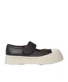 Marni Pablo Mary Jane Nappa Leather Sneakers In Black