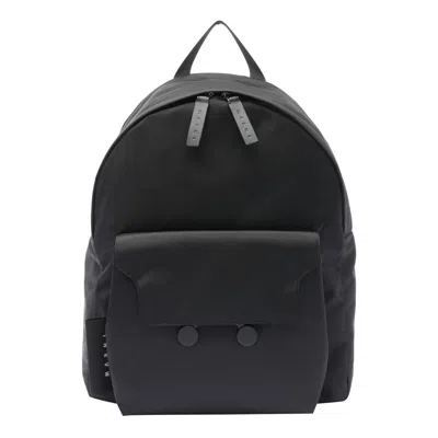 Marni Cityscape Backpack In Black Cordura