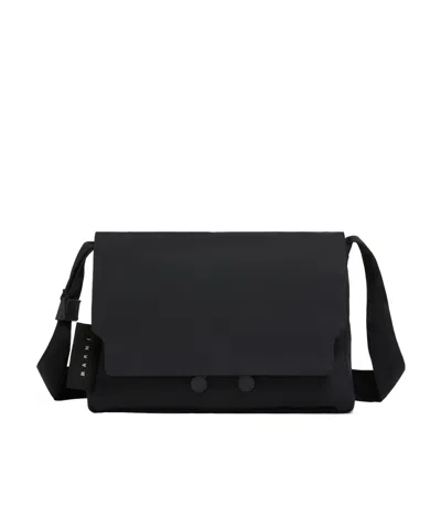 Marni Cityscape Cross-body Bag In Black