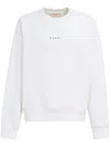 MARNI MARNI CLASSIC COTTON KNIT SWEATSHIRT WITH MINIMALIST LOGO DESIGN