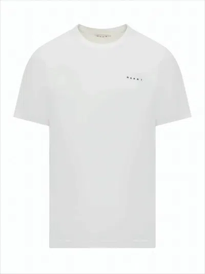 MARNI CLASSIC CREW NECK SHORT SLEEVE T-SHIRT WITH SUBTLE LOGO