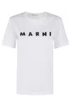 Marni Classic Short-sleeve T-shirt With Scribbled Logo In White