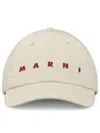 Marni Classic Six-panel Cap With Adjustable Strap In Gray