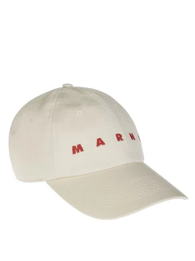 MARNI CLASSIC SIX-PANEL CAP WITH BOLD LETTERING