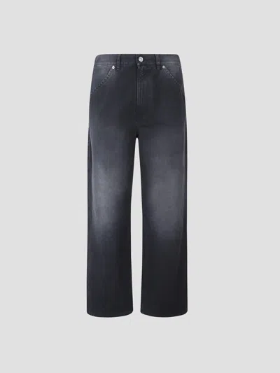 Marni Classic Wide-leg Trousers In Black