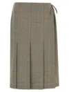 Marni Grey Clement Skirt In Brown