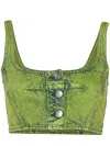 Marni Woman Top Green Size 2 Cotton In Green