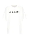 Marni Jersey Logo Short Sleeved T-shirt In White