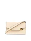 Marni Women's Logo Debossed Shoulder Bag In White