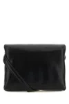 Marni Woman Black Leather Mini Prisma Clutch In Black