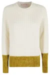 Marni Sweater With Contrasting Hem In Multi