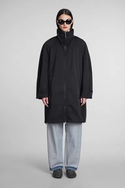 MARNI COAT IN BLACK POLYESTER