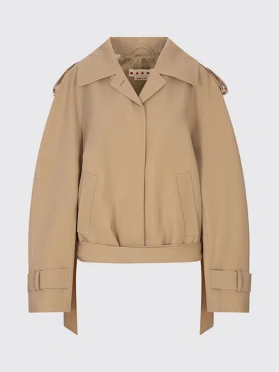 MARNI JACKET MARNI WOMAN COLOR BROWN,H69610032