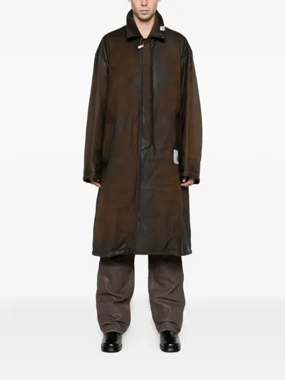 Marni Coated Jeans In Brown