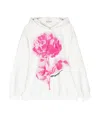 Marni Collage Flowers Cotton Hoodie In White