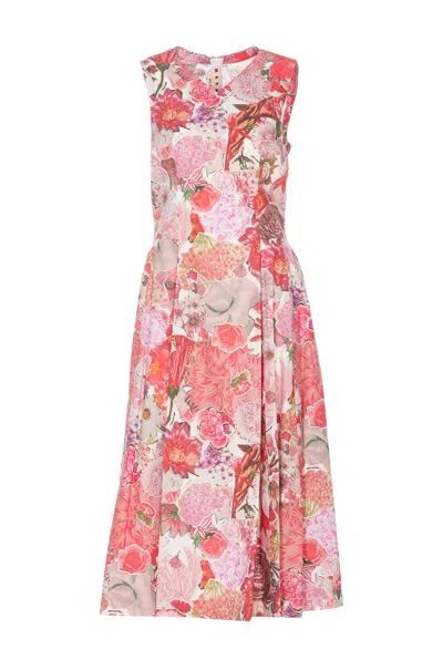 Marni Collage Print A-line Dress In Pink