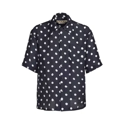 Pre-owned Marni Collar Short-sleeve Shirt 'black' | Men's Size 50