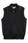 Marni Collared Bomber Vest In Black